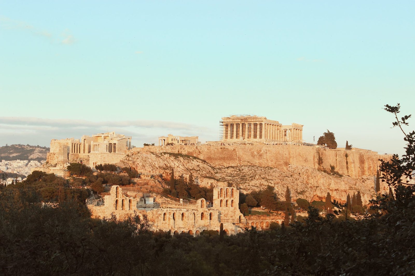 the acropolis of athens at greece