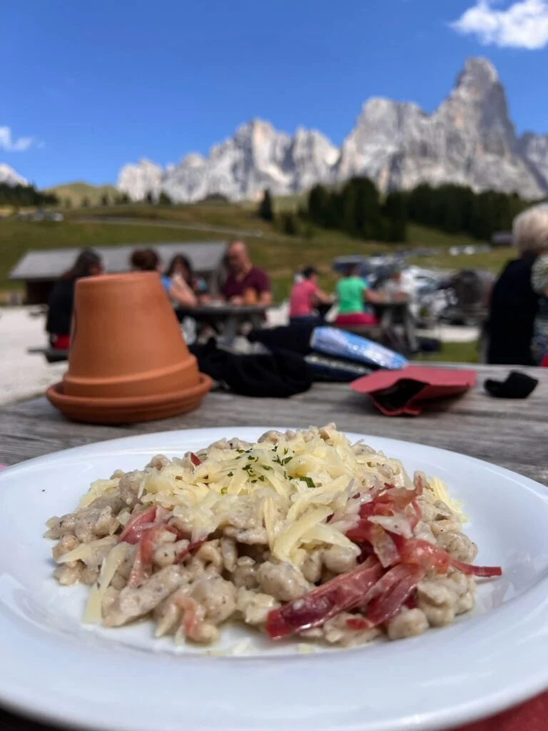 Spätzle, la pasta fresca tedesca 1 Spatzle ad alta quota in montagna