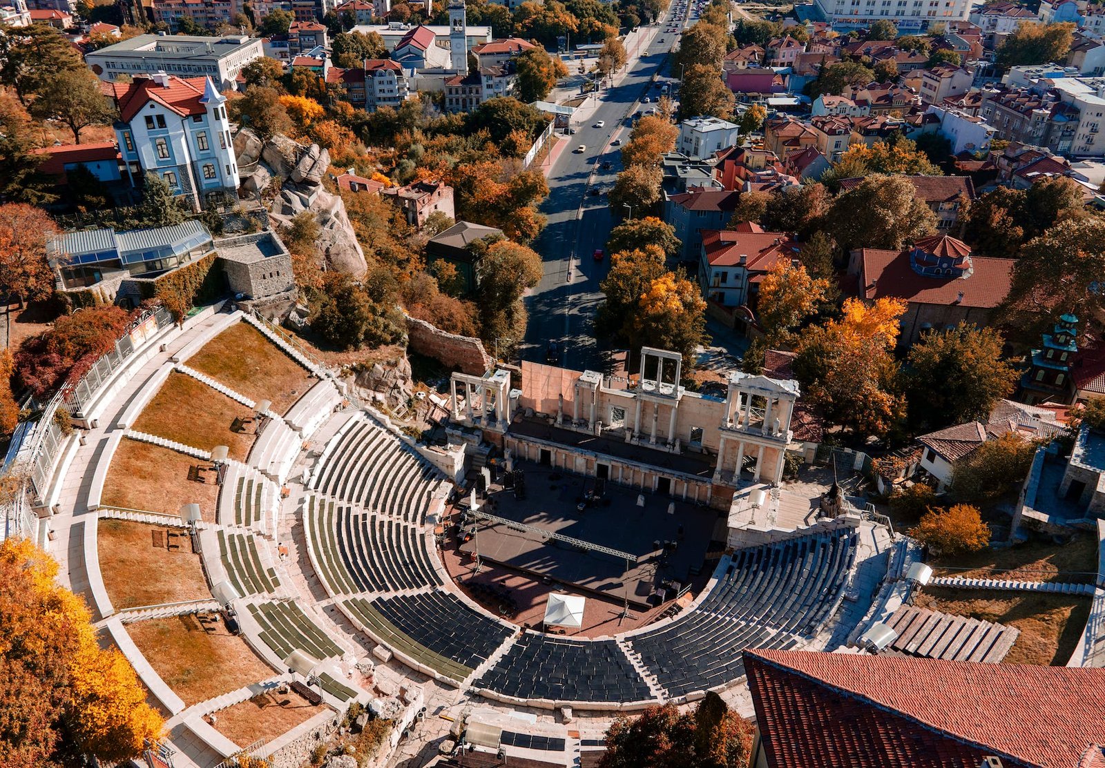 Il teatro romano di Plovdiv in Bulgaria